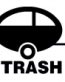 trailer trash funny rv humor sticker 2