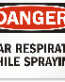 Wear Respirator Danger Sign