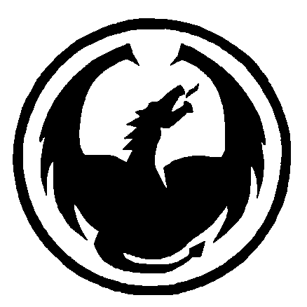 Dragon circle decal