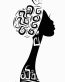 2 African Faces Africa Decal 04