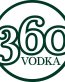 360 Vodka Logo Circular Sticker