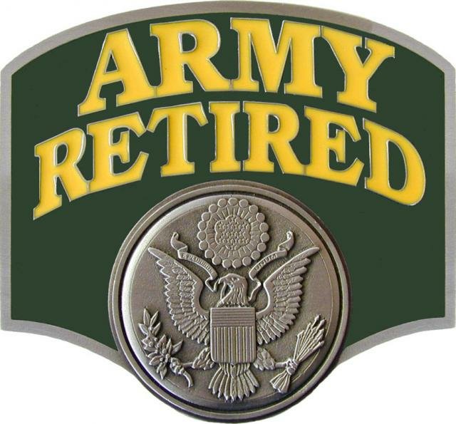 Army Retired Sticker