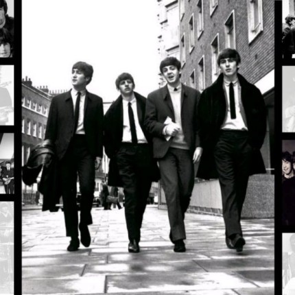 Beatles 2 Color Band Sticker