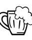 Beer Mug Vinyl Die Cut Decal
