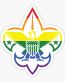 boy scout pride logo sticker