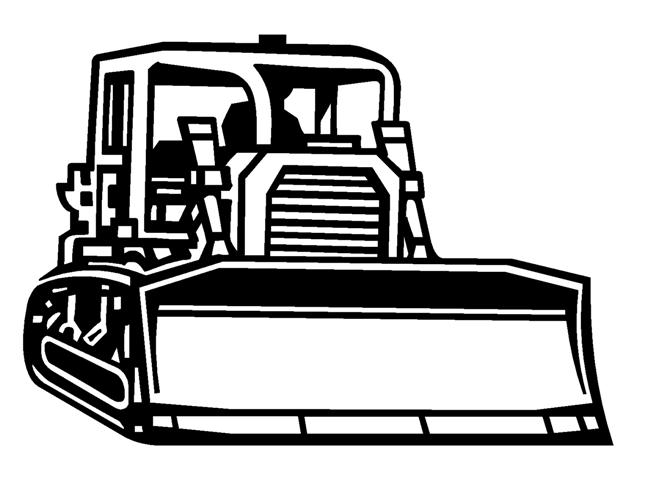 Bulldozer 2 funny auto decal