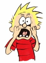 Calvin Faces Color Diecut Decal 1