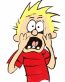 Calvin Faces Color Diecut Decal 1