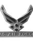 Chrome US AirForce Logo Emblem