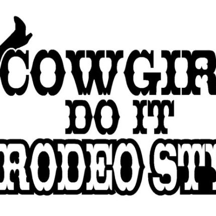 Cowgirls Do It Rodeo Style Decal