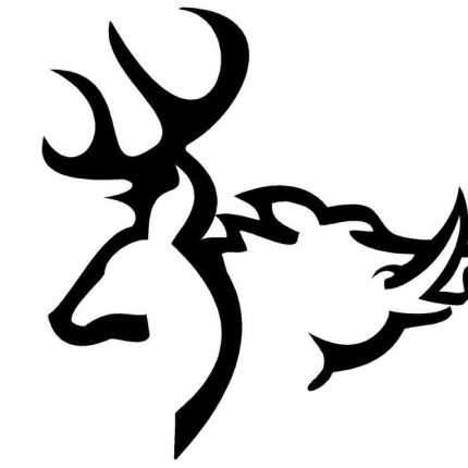 deer hog die cut deer hunting decal