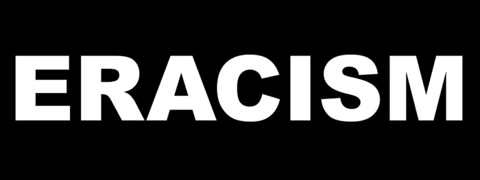 ERASE RACISM BUMPER STICKER STICKER