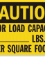 Floor Load Capacity Caution Sign 7