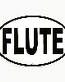 Flute Oval Sticker