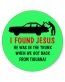 funny atheist i found jesus round stickers