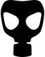 gas mask military die cut decal