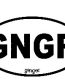 GINGER OVAL STICKER