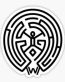 gun control westworld maze B&W sticker