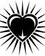 Heart Burst Diecut Decal