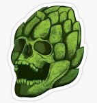 HOPSKULL BEER STICKER