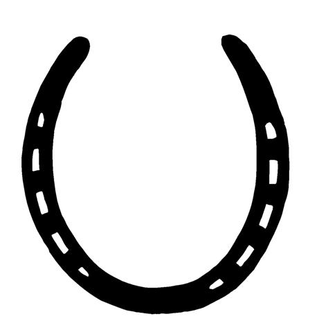 Horse Shoe Diecut Decal 34 - Pro Sport Stickers