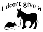 I Dont Give A Rats Ass funny car window wall decal sticker