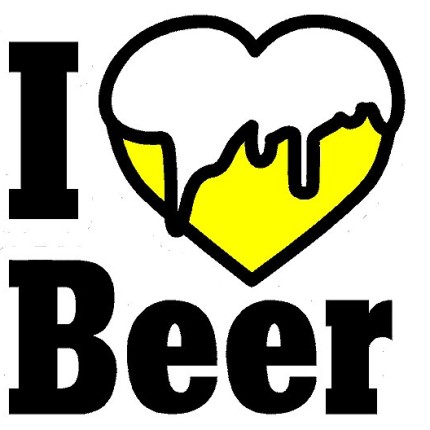 I Love Beer Sticker