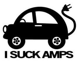 I suck amps Decal funny auto decal