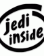 Jedi Inside Diecut Vinyl Decal Sticker