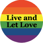 LIVE AND LET LOVE PRIDE STICKER