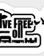 LIVE FREE OR DIE B&W GUN STICKER