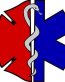 Maltese Cross Star of Life FIREFIGHTER EMT STICKER