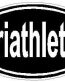 Oval Running Decals Triathlete Sticker R