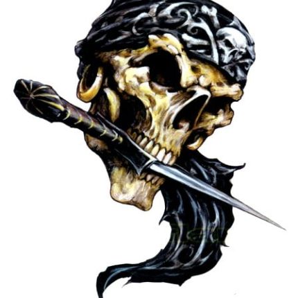 Pirate Skull Decal Sticker