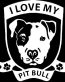 Pitbull Vinyl Car Decal 02