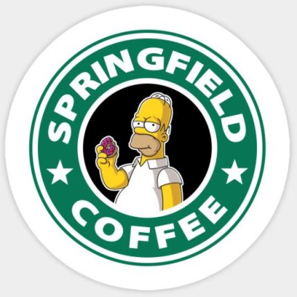 Simpson SPRINGFIELD COFFEE STICKER