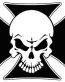 Skull on Cross Diecut Decal