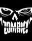 skull zombie teeth decal