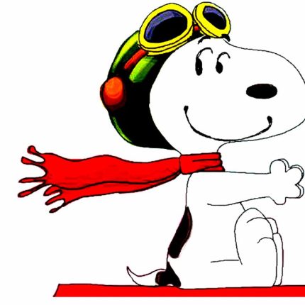 snoopy-flying-ace-peanuts-snoopy-CAR STICKER