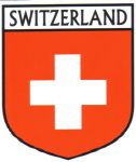 Switzerland Flag Shield Decal Sticker