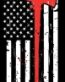 Thin Red Line Flag Firefighters Memorial STICKER