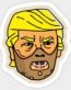 TRUMP Hannibal Lecter Trump Sticker