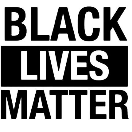 1 BLACK LIVES MATTER B&W STICKER