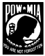 POW MIA vinyl sticker