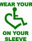 3E LOVE wear your heart on your sleve diecut vinyl decal