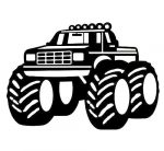 4x4 Truck Die Cut Decal