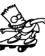 557 - Bart Skate decal