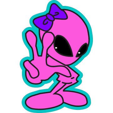 cartoon girl alien