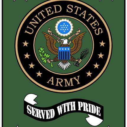 ARMY VETERAN FLAG GREEN