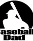 Baseball Dad Adhesive Vinyl Decal